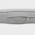 L-Shaped Patio Sofa with Removable Cushions, Grey