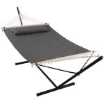 ANOW Double Hammock with Heavy Duty Steel Stand
