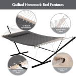 ANOW Double Hammock with Heavy Duty Steel Stand