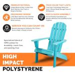 Blue Weather Resistant PolyTEAK Adirondack Chair