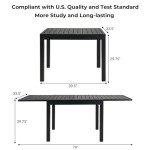 7-Piece Outdoor Dining Set with Expandable Table
