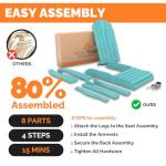 Blue Weather Resistant PolyTEAK Adirondack Chair