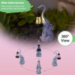Goodeco 11" Elephant Statue for Garden Decor