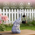 Goodeco 11" Elephant Statue for Garden Decor