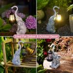 Goodeco 11" Elephant Statue for Garden Decor