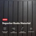 Keter Circa 3-in-1 Outdoor Storage Ottoman, Brown