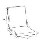 Rain-Proof Fade Resistant Dining Chair Cushion - Blue