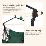 Highwild Hanging Rope Swing Hammock Chair with Cushions