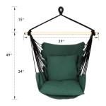 Highwild Hanging Rope Swing Hammock Chair with Cushions