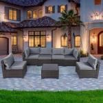 7-Piece Rattan Outdoor Patio Furniture Set