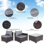 7-Piece Rattan Outdoor Patio Furniture Set