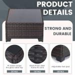 7-Piece Rattan Outdoor Patio Furniture Set