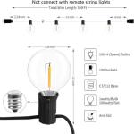 100FT LED G40 Outdoor String Lights for Patios