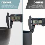 DENKOE Heavy Duty Cast Iron Fire Pit Table