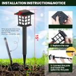 12 Pack LED Solar Outdoor Lights for Patios