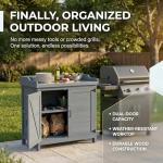 Wooden Outdoor Storage Cabinet with Potting Benches