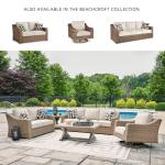 Beachcroft Outdoor Wicker Sofa with Cushions and Pillows