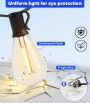 Luckystyle 120FT LED Outdoor String Lights Set