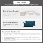 Peacock Blue 6-Piece Rattan Patio Furniture Set