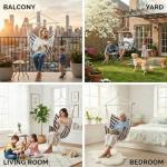 Sturdy Hanging Hammock Chair Swing for Indoors & Outdoors