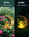 Fairy Moon Solar Garden Statue Light Stake