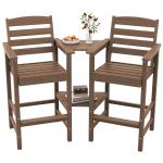 Serwall Tall Adirondack Chair Set with Table