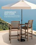 Serwall Tall Adirondack Chair Set with Table