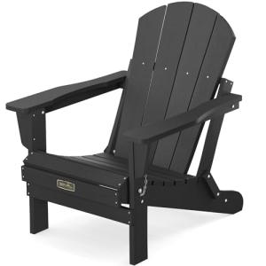 SERWALL Folding Adirondack Chairs for Outdoor Living