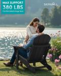 SERWALL Folding Adirondack Chairs for Outdoor Living
