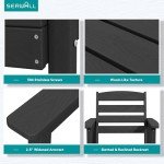 5-Piece Outdoor Dining Table Set with Umbrella Hole