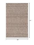 Moroccan Geometric Area Rug for Indoor/Outdoor Use