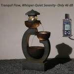 Zen Outdoor Water Fountain with LED Lights