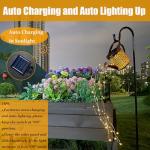Metal Watering Can Solar Lanterns for Garden Decor