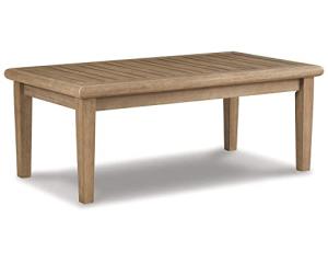 Ashley Gerianne Outdoor Eucalyptus Wood Coffee Table