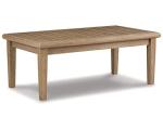Ashley Gerianne Outdoor Eucalyptus Wood Coffee Table