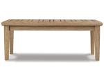Ashley Gerianne Outdoor Eucalyptus Wood Coffee Table