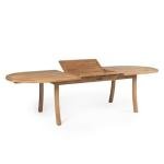 Teak Bristol Extended Oval Dining Table for 8-12