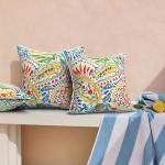 Paisley Multi Outdoor Throw Pillow Set of 2