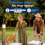 SereneLife 1500W Electric Infrared Patio Heater