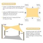 Rectangular Shade Sail 12' x 16' for Patios