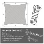Rectangular Shade Sail 12' x 16' for Patios