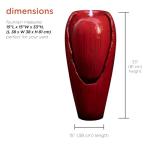 Antique Jar Outdoor Water Fountain with LED Lights