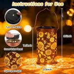 Sunflower Solar Lanterns for Outdoor Decor