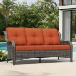 Joyside 3-Seater Wicker Outdoor Patio Sofa