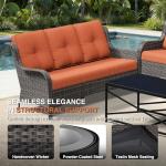 Joyside 3-Seater Wicker Outdoor Patio Sofa
