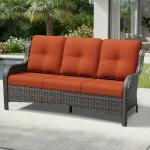 Joyside 3-Seater Wicker Outdoor Patio Sofa