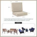 Favoyard Waterproof Deep Seat Patio Cushion Set