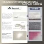 Favoyard Waterproof Deep Seat Patio Cushion Set