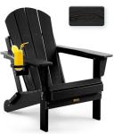 Serique Folding Adirondack Chair with Cup Holder
