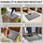 Yimobra Waterproof Heavy Duty Entrance Door Mat